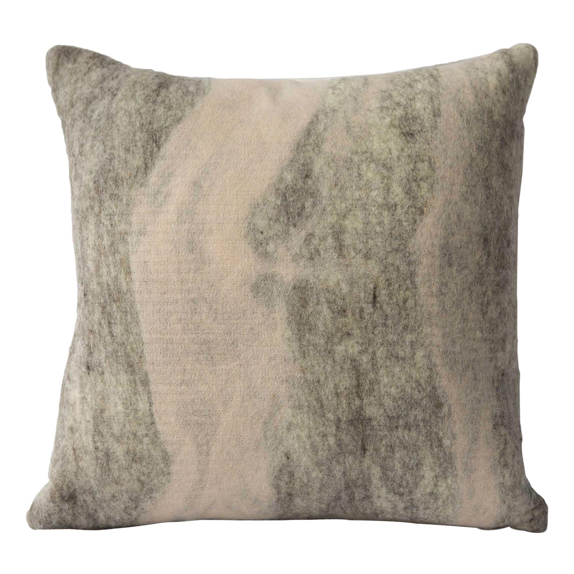 Shetland Wool Rose Pillow, Medium - Heritage Sheep Collection