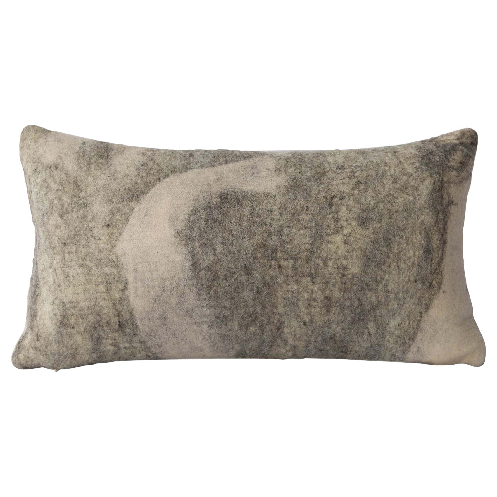 Shetland Wool Rose Pillow, Small - Heritage Sheep Collection For Sale