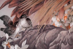 Regenwald-Symbol, chinesische Seidenstickerei-Malerei