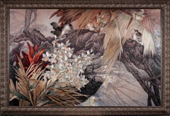 Rainforest Symbol, Chinese Silk Embroidery Painting