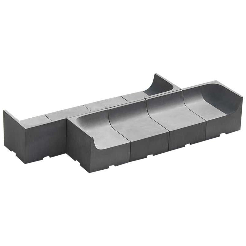 'SHI' Modular Bench / Sofa made of Concrete For Sale