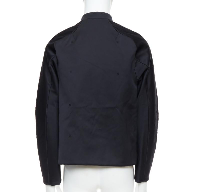 SHIATZY CHEN cappotto imbottito in misto cotone nero e ricamato in seta IT48 M. in vendita 1