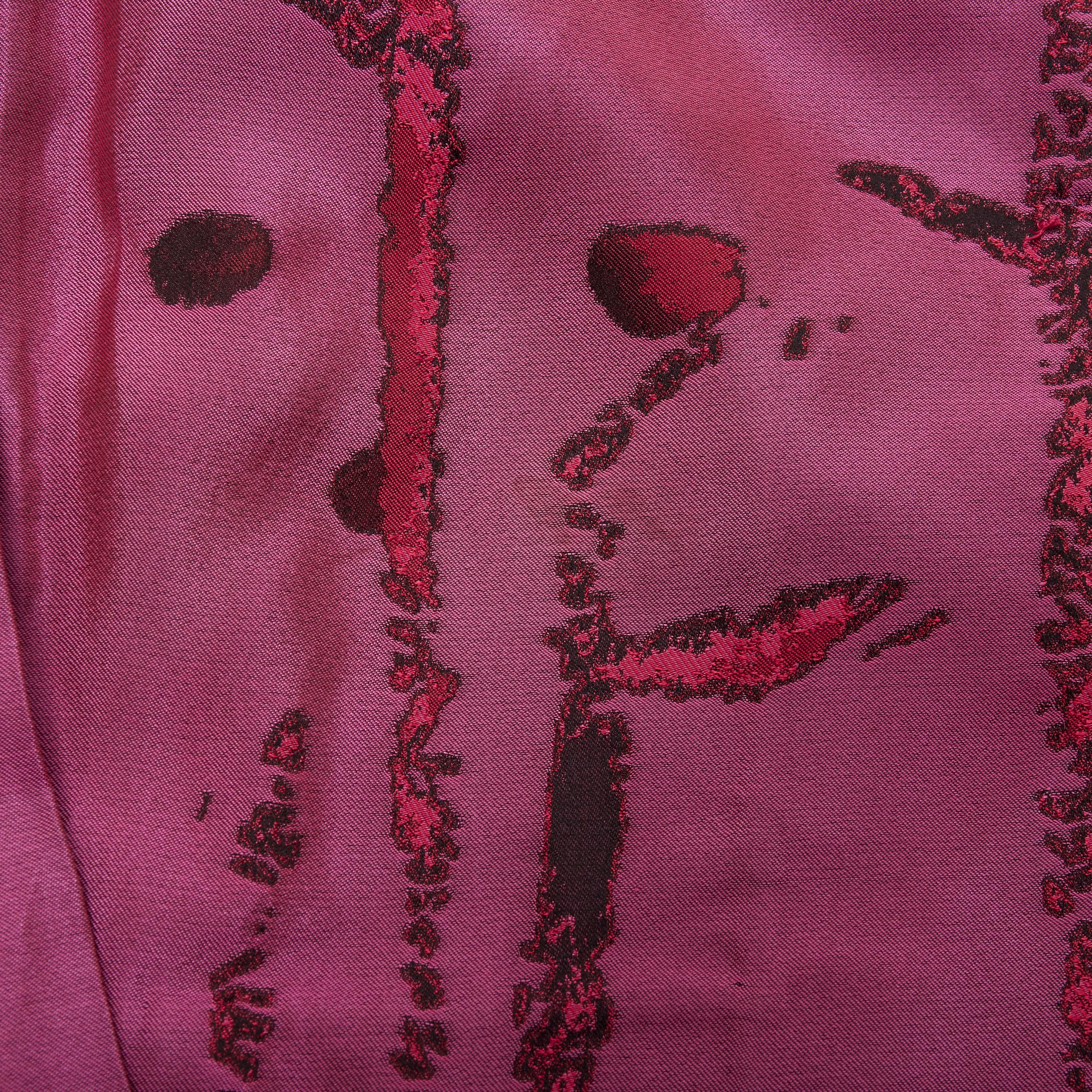 SHIATZY CHEN purple oriental abstract silk brocade cropped jacket IT44 L For Sale 5