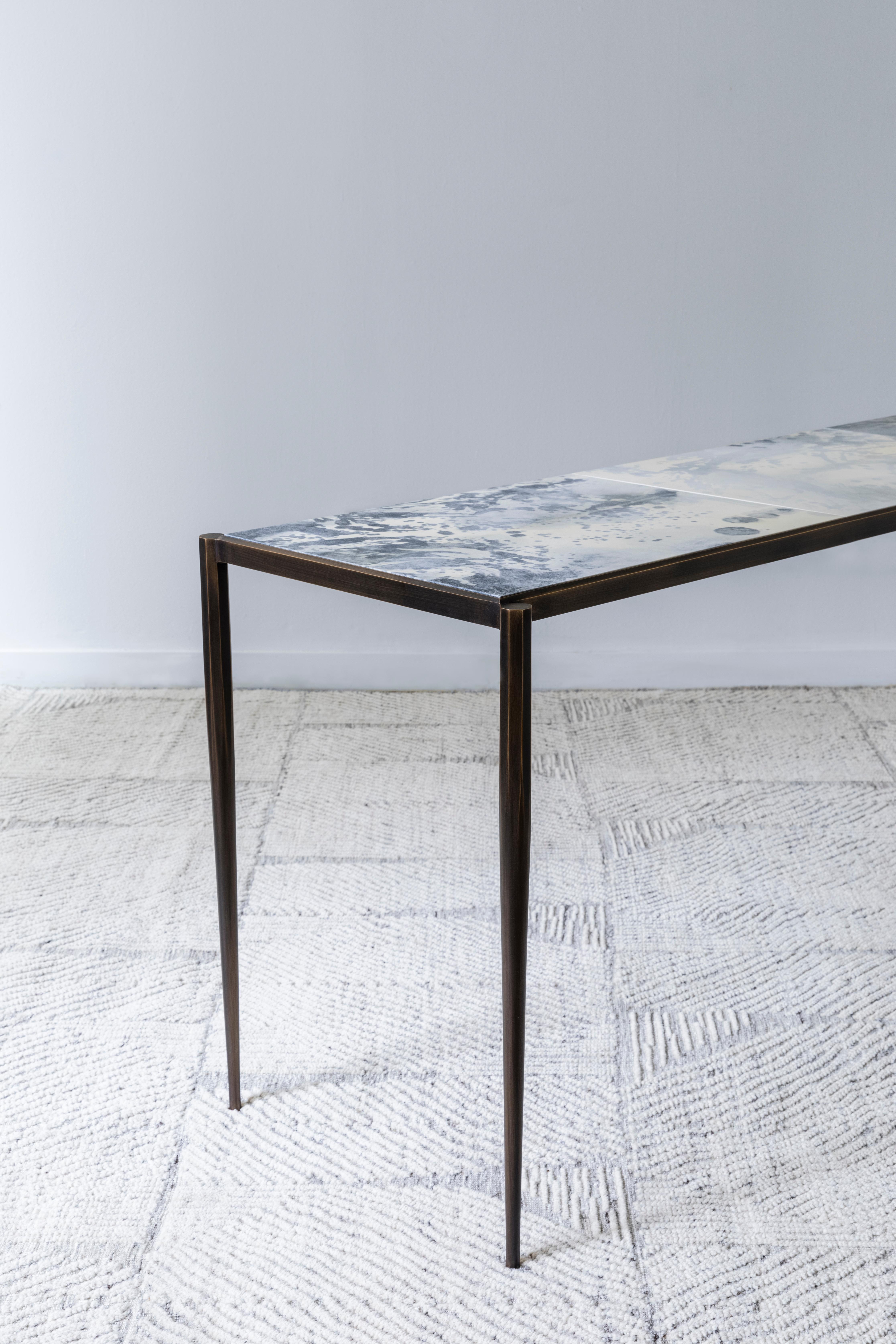 Post-Modern Shibori Small Table by Christina Z Antonio