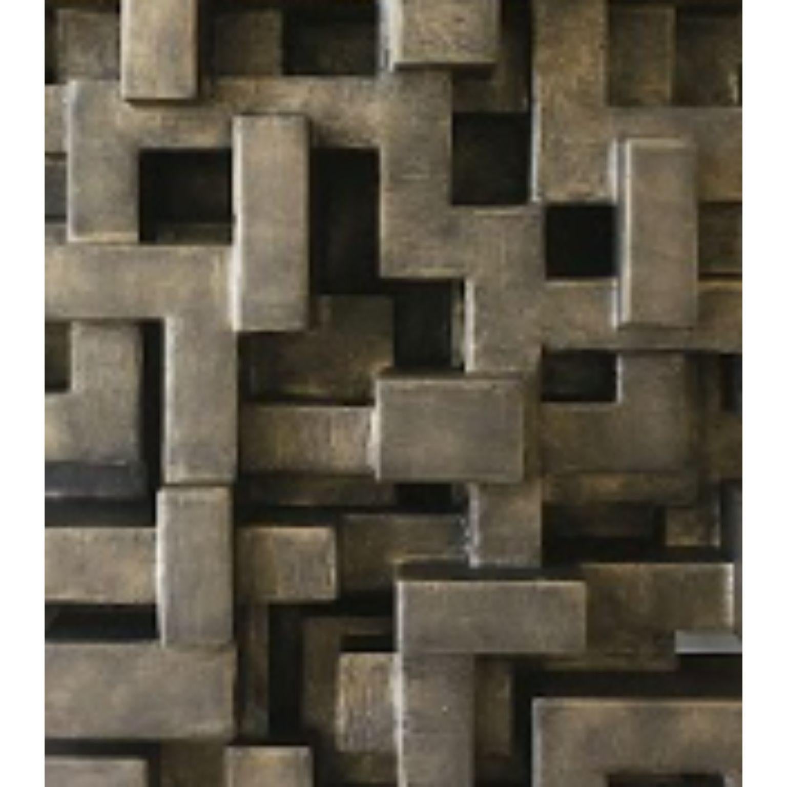Hand-Crafted Shibuya Wall Sculpture by Daniel Schneiger For Sale
