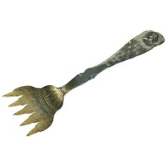 Servidor para sardinas Shiebler Sterling Homeric Pattern