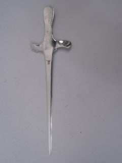 Shiebler Sterling Silver Letter Opener in Medallion-Inspired Homeric