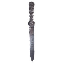 Shiebler Brieföffner aus Sterlingsilber in Medaillon inspiriertem Homeric