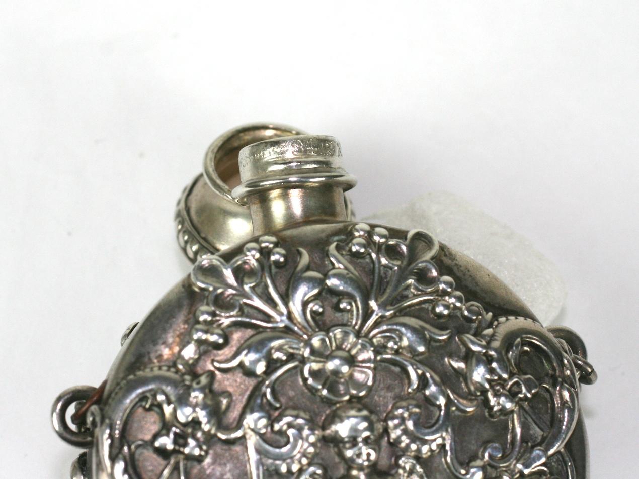 Shiebler Victorian Perfume Flask Pendant For Sale 3