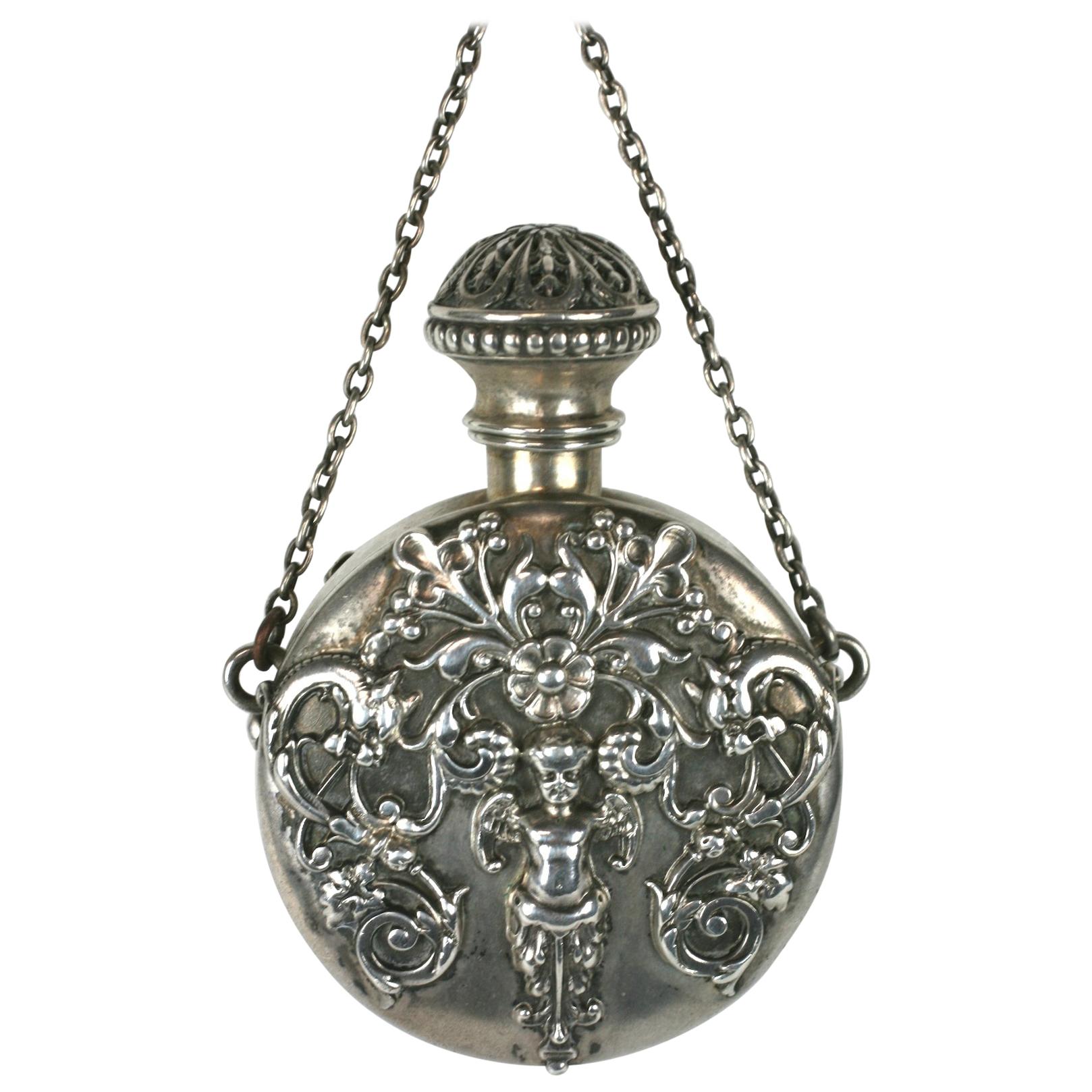 Shiebler Victorian Perfume Flask Pendant