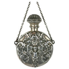 Shiebler viktorianischer Parfüm-Flask-Anhänger
