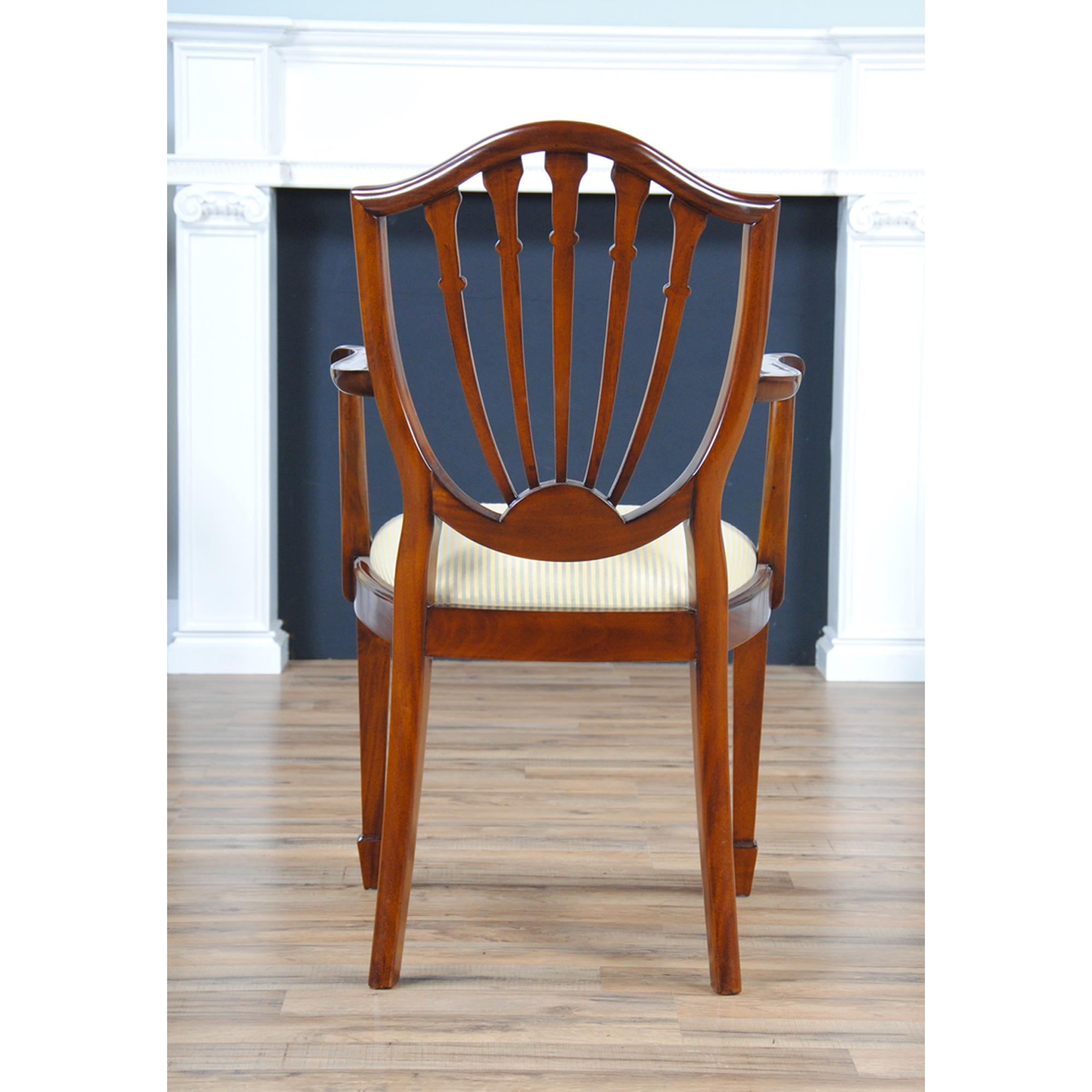 Shield Back Chairs, Set of 10  For Sale 1