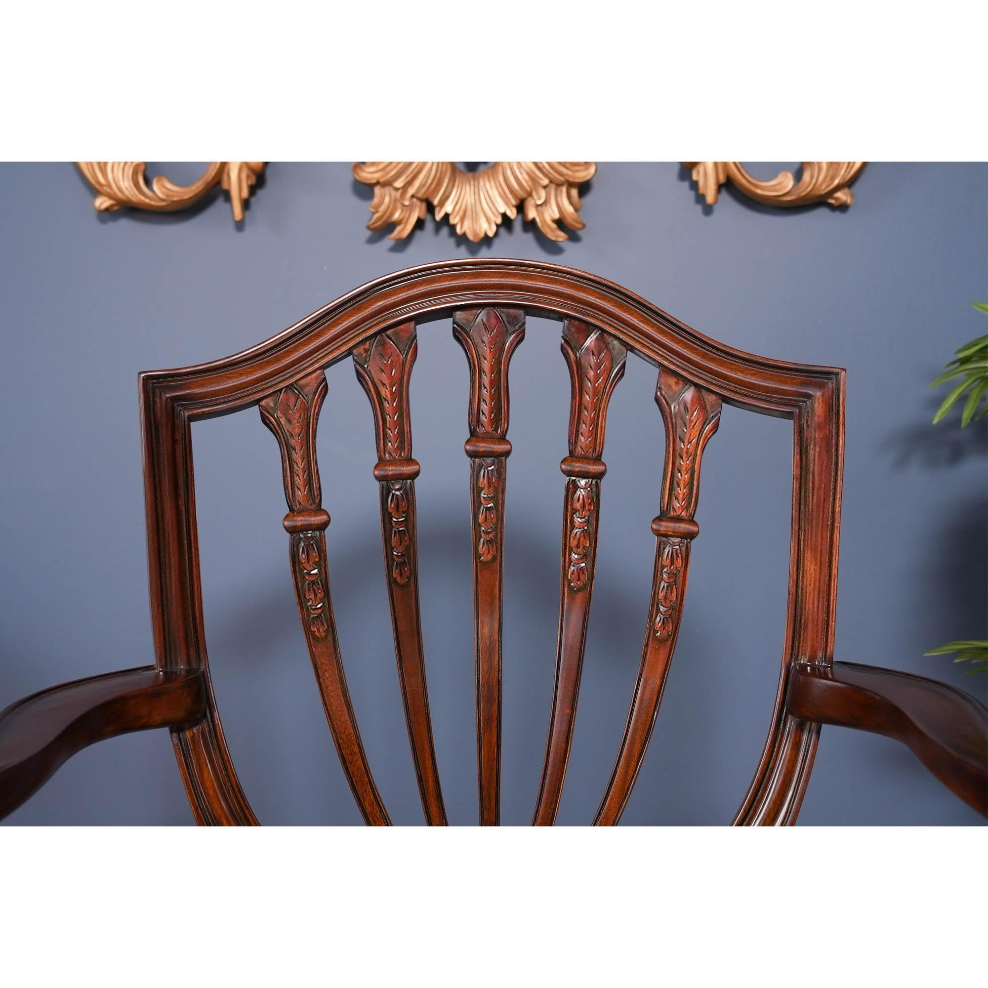 Sedie con schienale a scudo, set da 10 in vendita 1