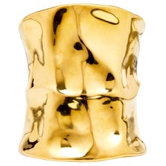 Shield Cuff Solid 18 Karat Gold