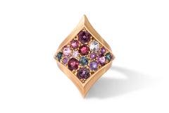 Shield Spring Gemstones Ring by Capucine H