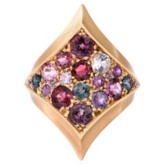 Shield Spring Gemstones Ring by Capucine H