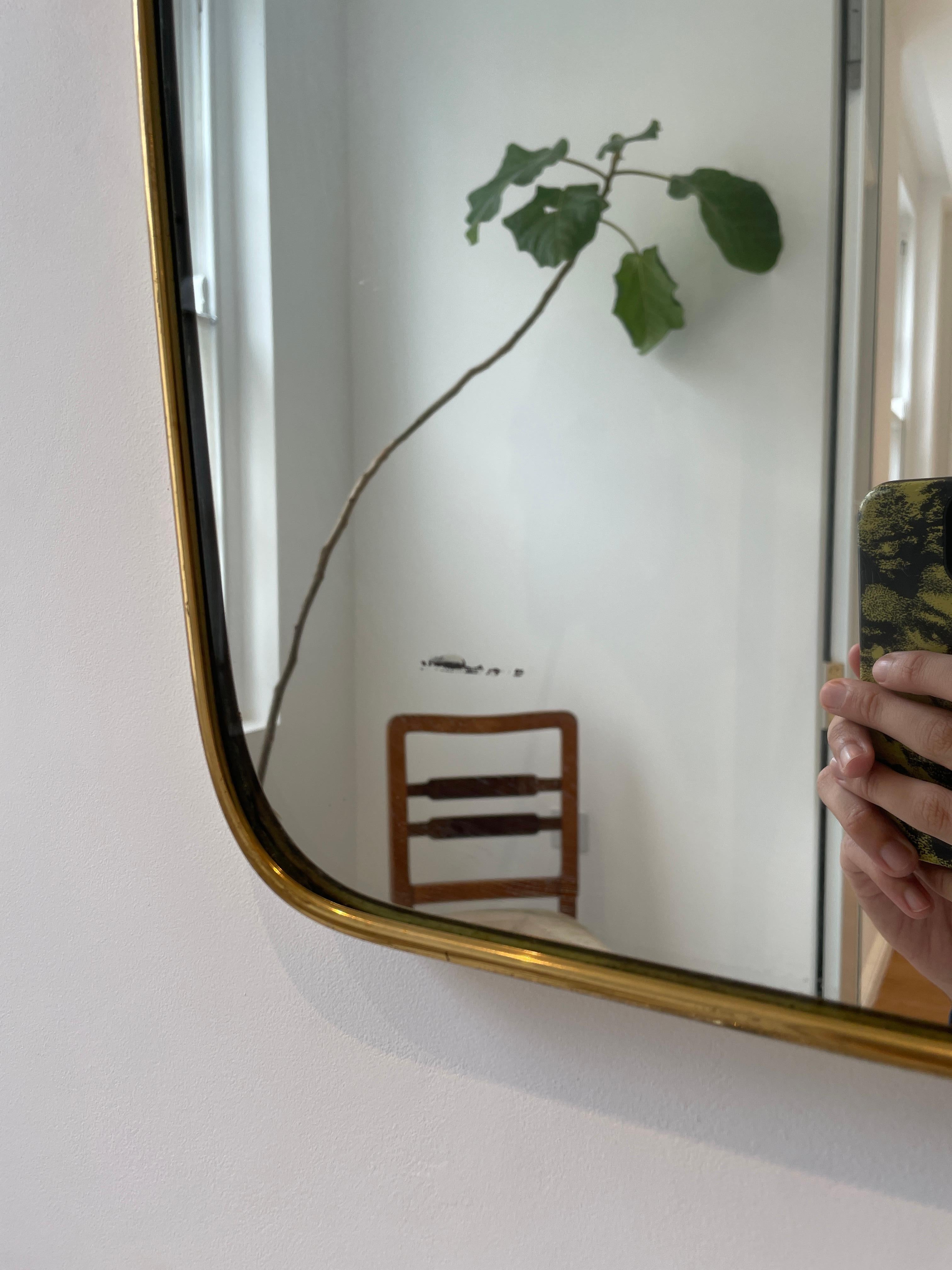 Modern Shield Wall Mirror after Gio Ponti For Sale