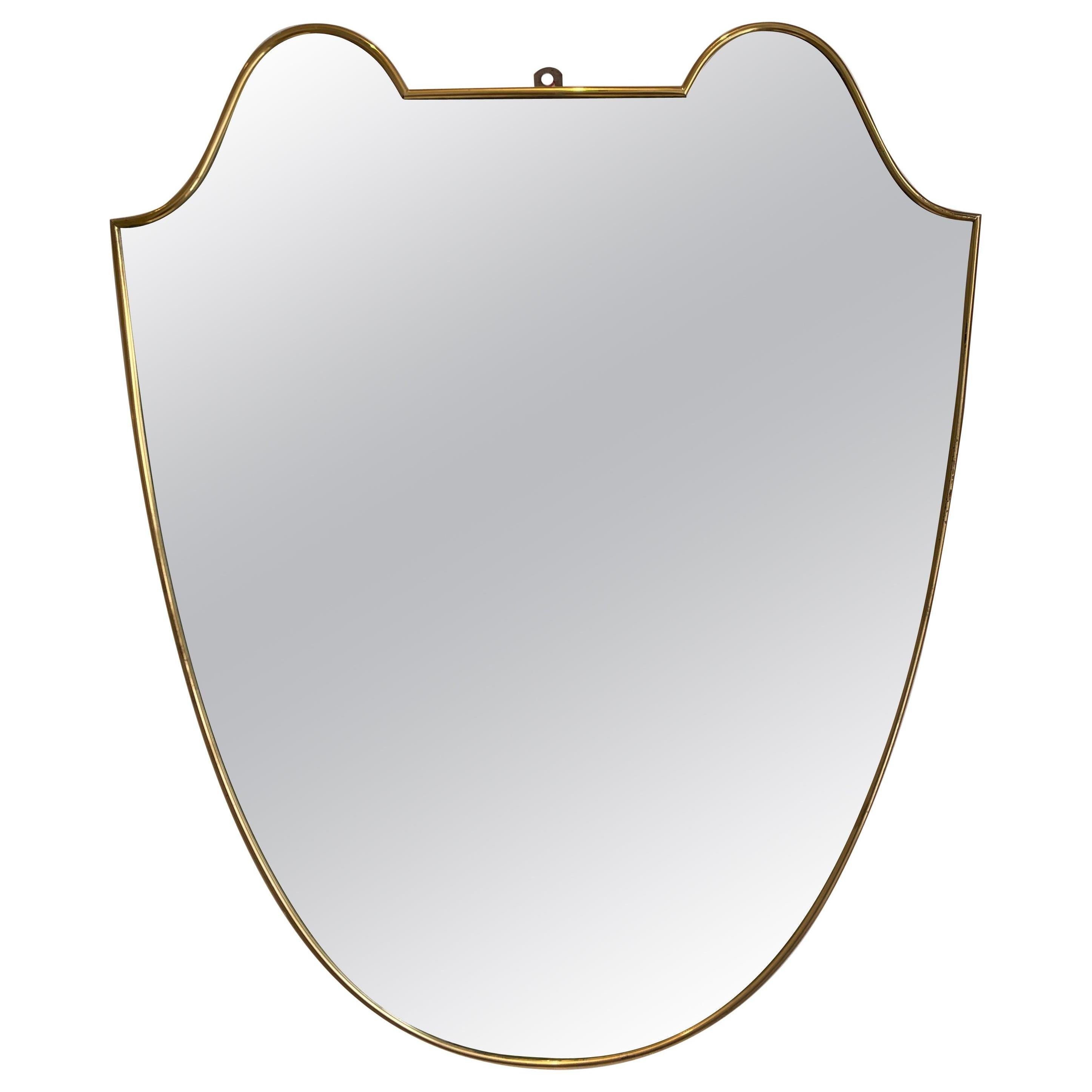 Shield Wall Mirror after Gio Ponti For Sale