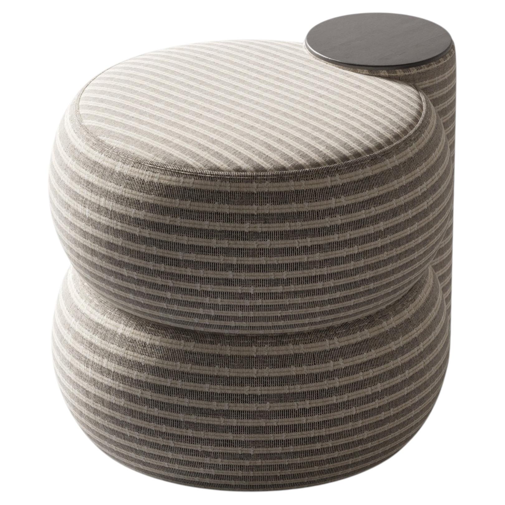 Shift Gray Pouf by Hermhaus