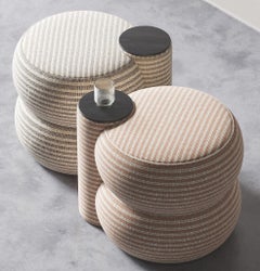 Pouf Shift Tissu gris par Hermhaus