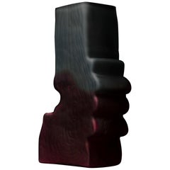 Shifting Shape Crimson and Black Vase