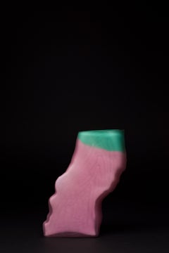 Shifting Shape Pink and Teal Vase