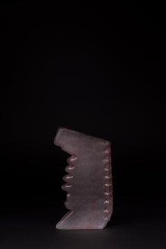 Shifting Shape Transparent Purple Vase