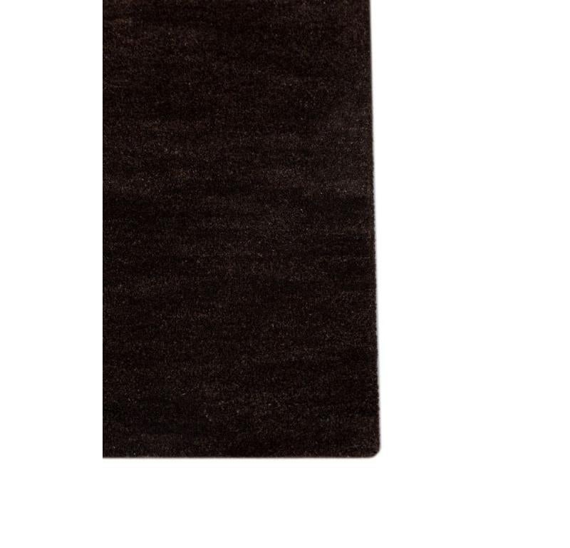 Modern Shifting Spectrum Cocoa Brown & Tobacco 150x240 cm Hand Tufted Rug For Sale
