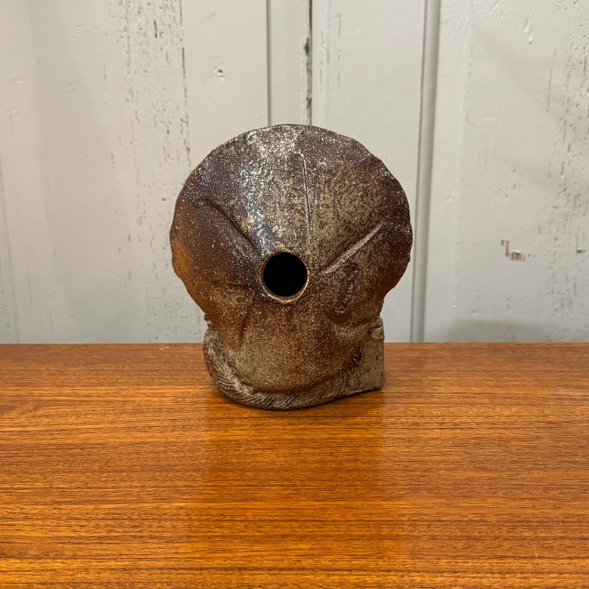 Fatto a mano Shigaraki Tanuki 5 - Un affascinante simbolo in ceramica della tradizione giapponese, buona fortuna in vendita