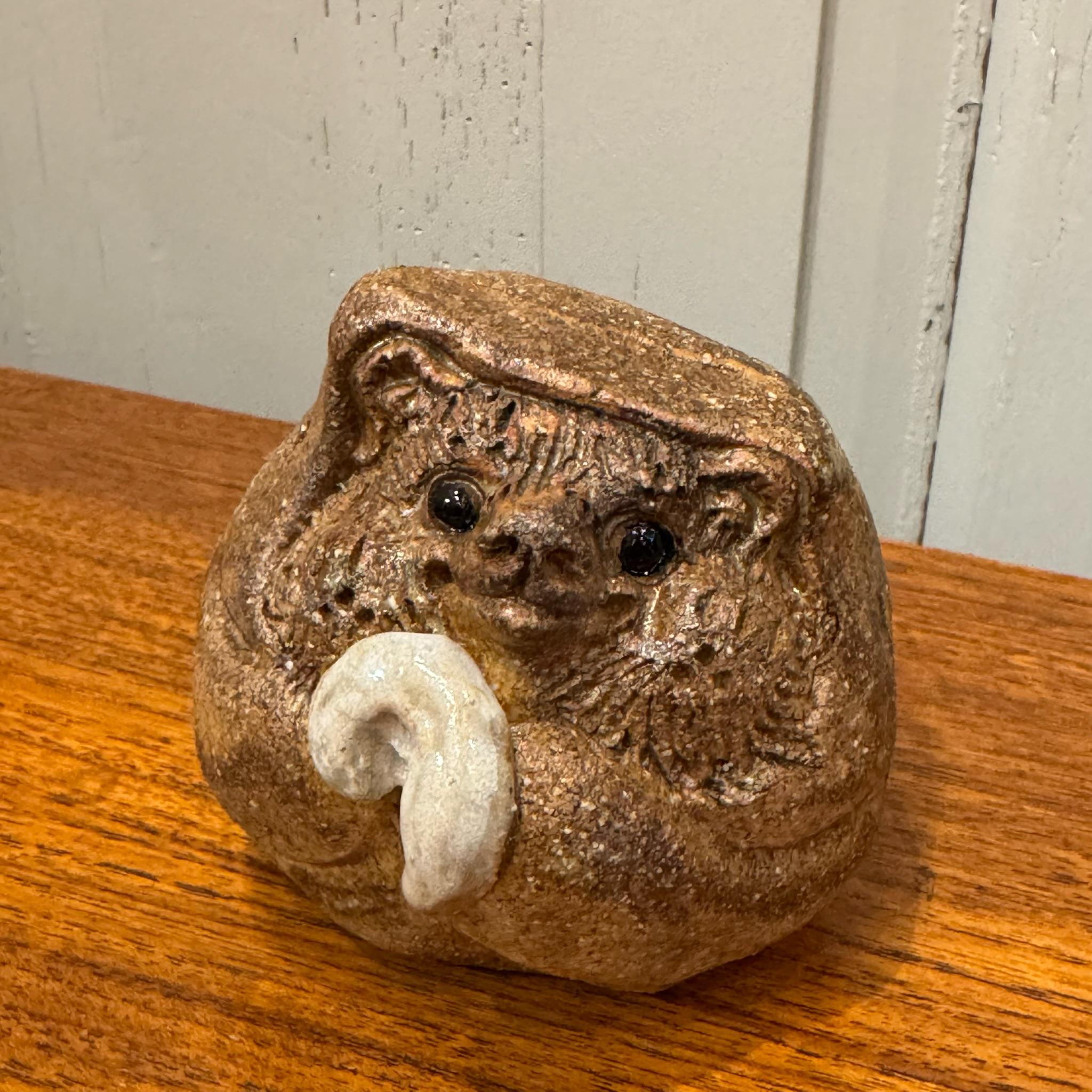 Contemporary Shigaraki Tanuki - A Charming Ceramic Symbol of Japanese Tradition and Good Fort For Sale