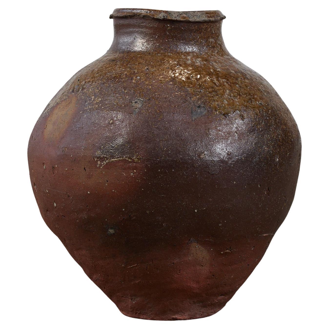 Vase en céramique Shigaraki Tsubo en grès