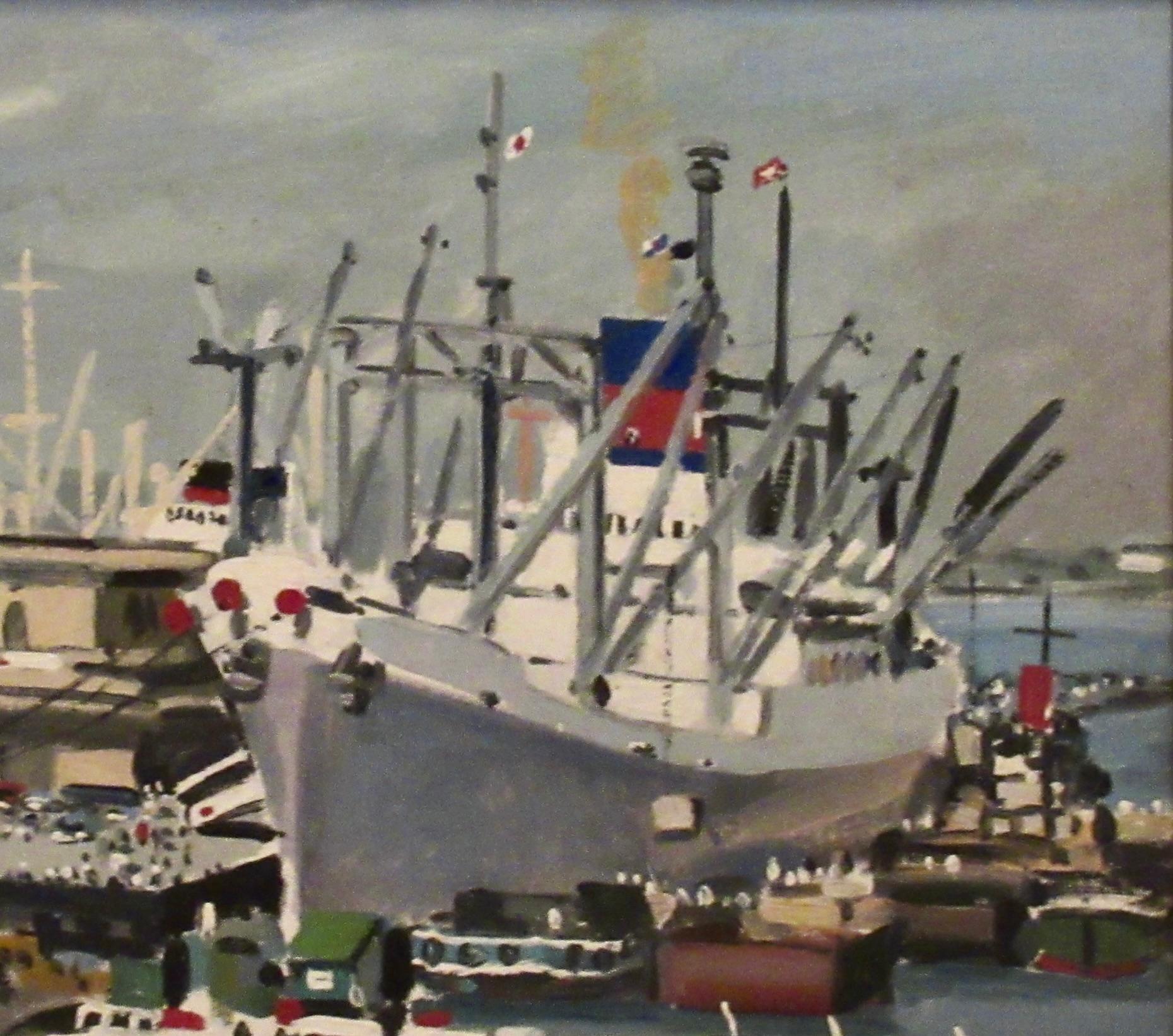 Yokohama - Painting Impresionista de Shigehiko Ishikawa