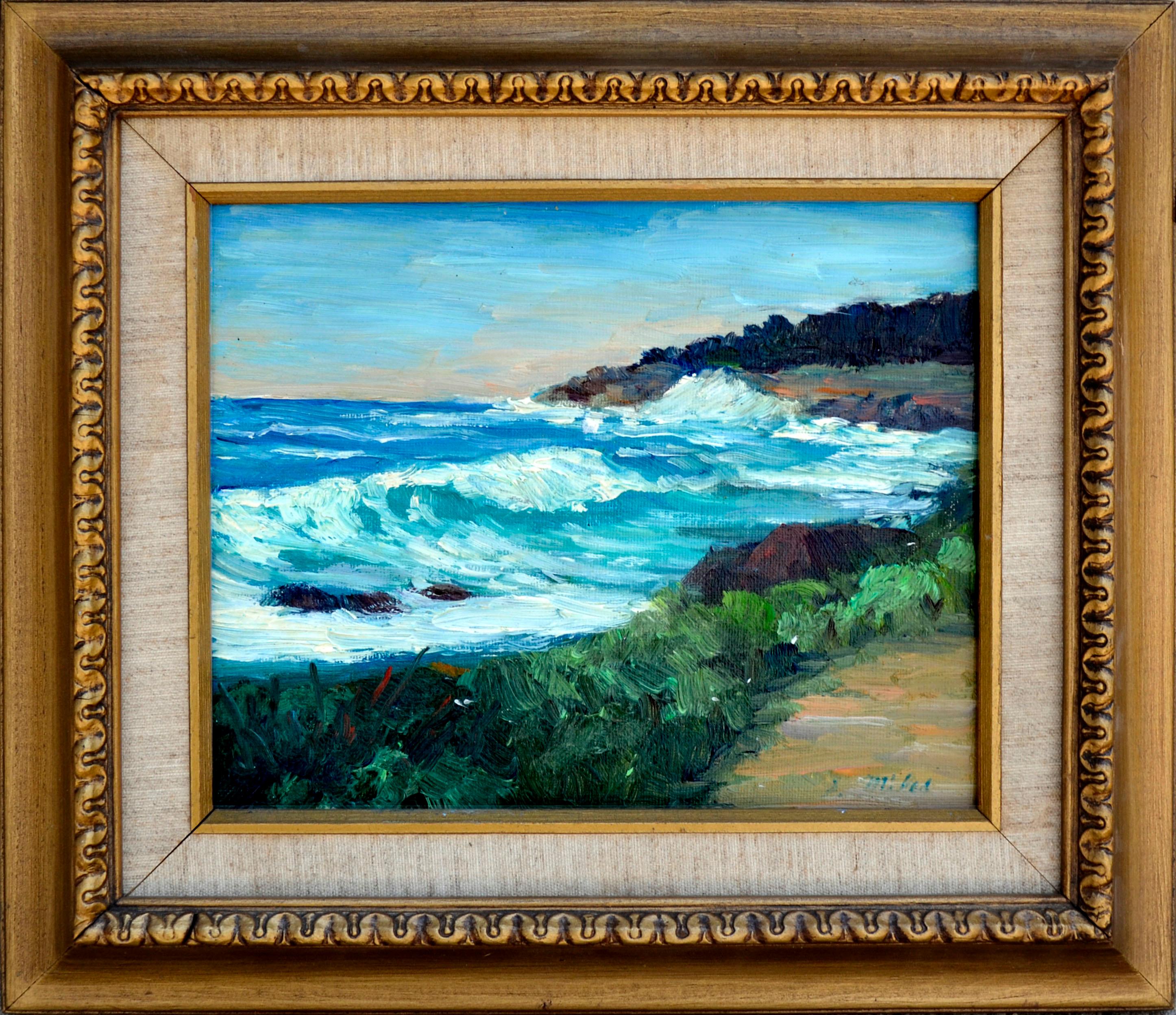 Shigeko Miles Landscape Painting - Point Lobos Coast