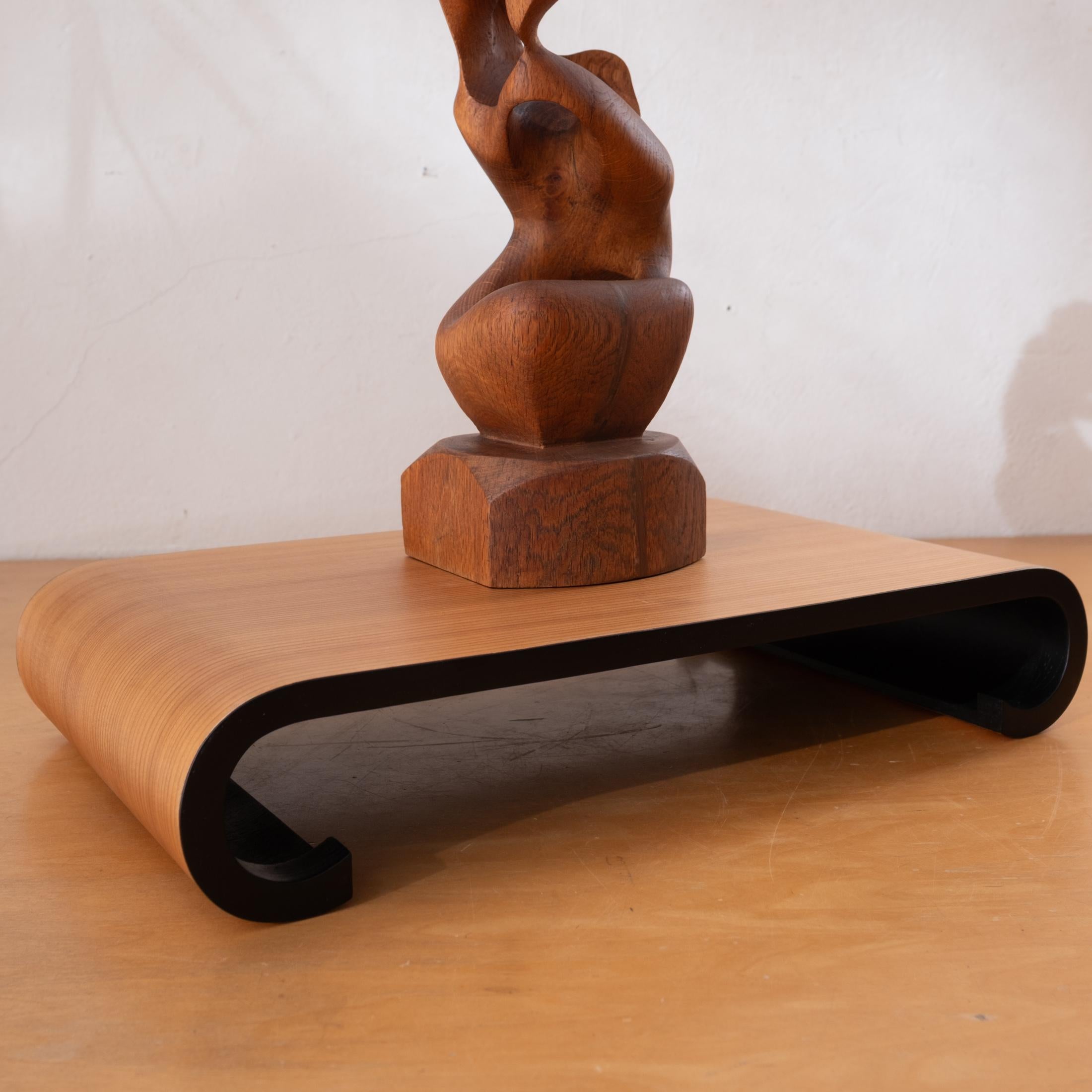 Supporto per scultura in legno giapponese Aomine Shigemichi In condizioni buone a San Diego, CA