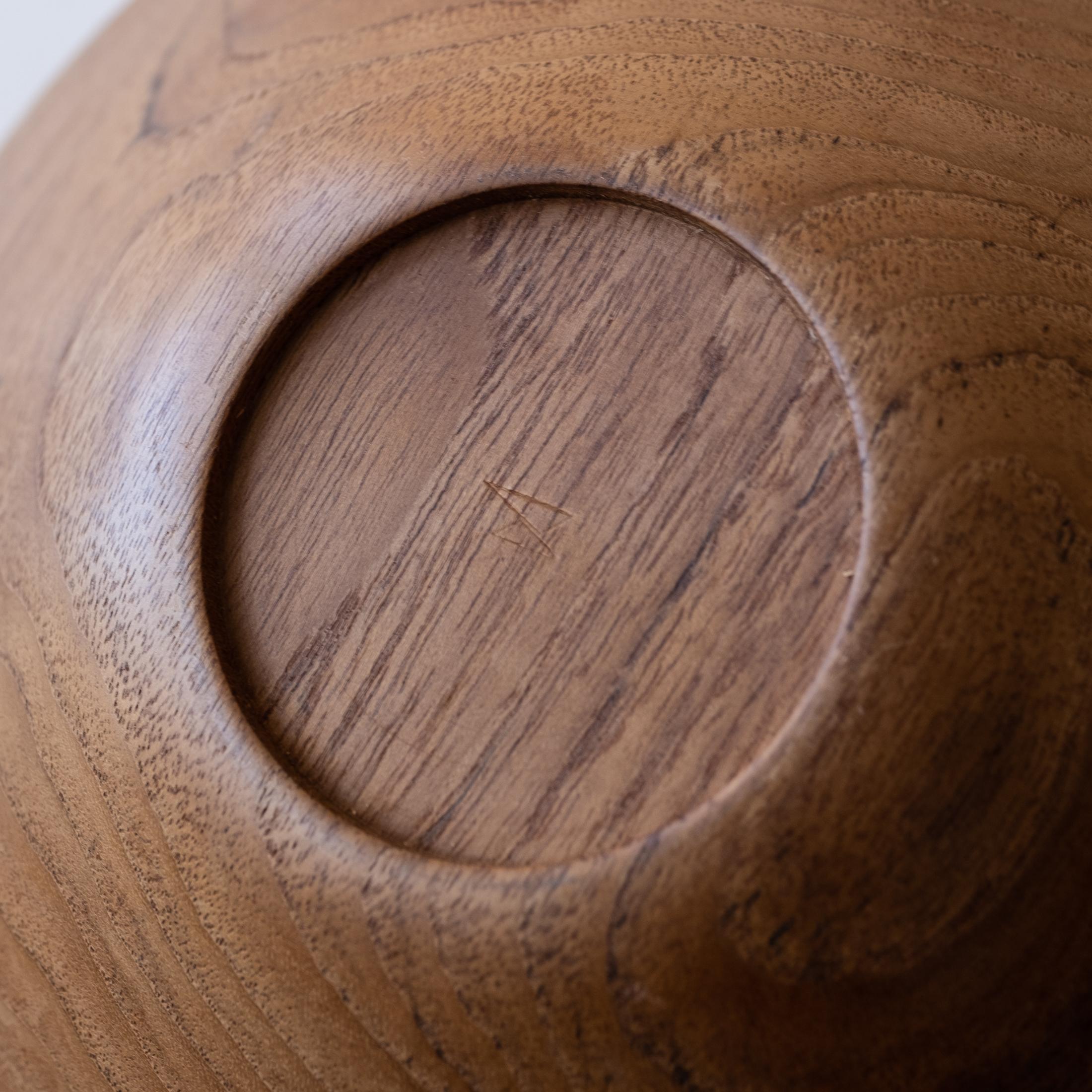 Shigemichi Aomine Modernistische japanische Holzschale aus Ahornholz für den National Craft Council im Angebot 3