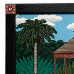 Quadro modernista di un giardino tropicale di Shigeo Okumura
