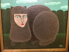 Oku Cleopatra The Cat Painting