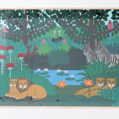 Serigrafia Jungling vintage di Shigeo Okumura