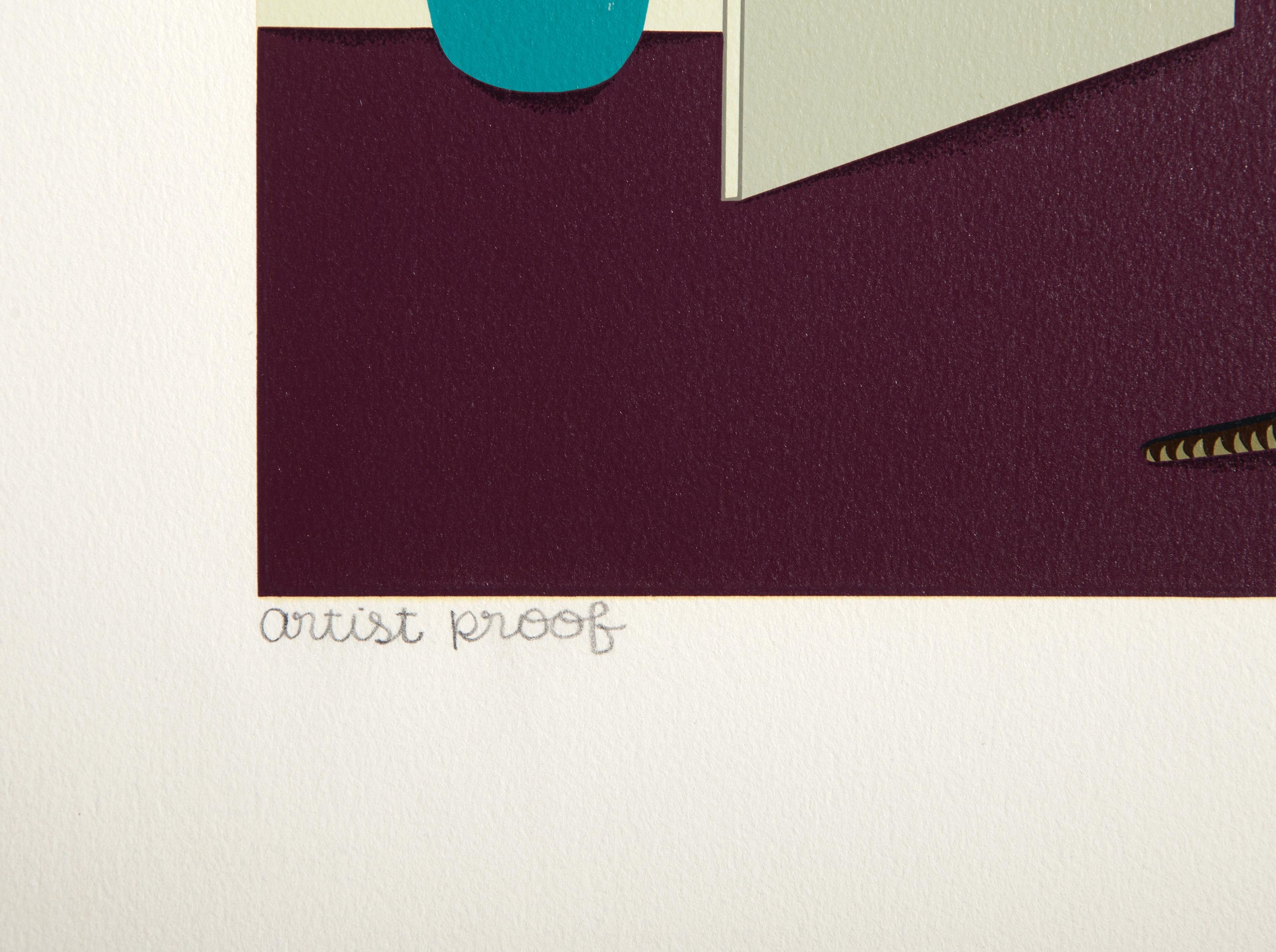 A New Leaf, Modern Screen Print by Shigeo Okumura For Sale 2