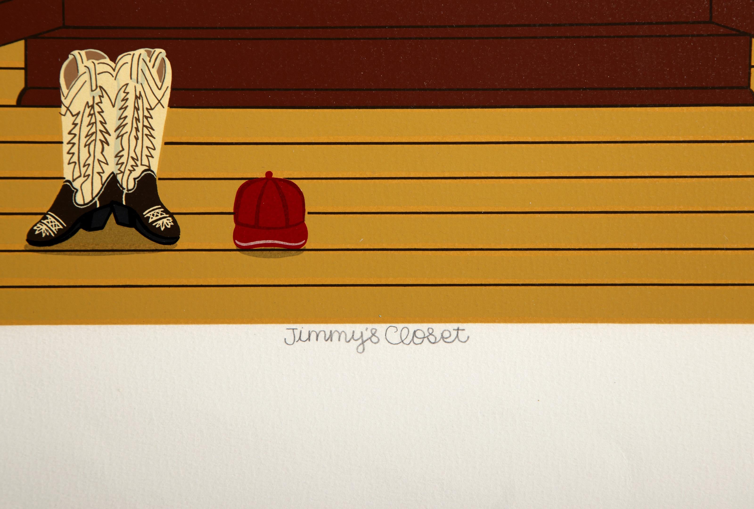 Armario de Jimmy, serigrafía moderna de Shigeo Okumura en venta 4