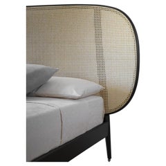 Lit Shiko Wien King Size en frêne et paille de Vienne par E-GGS pour Miniforms