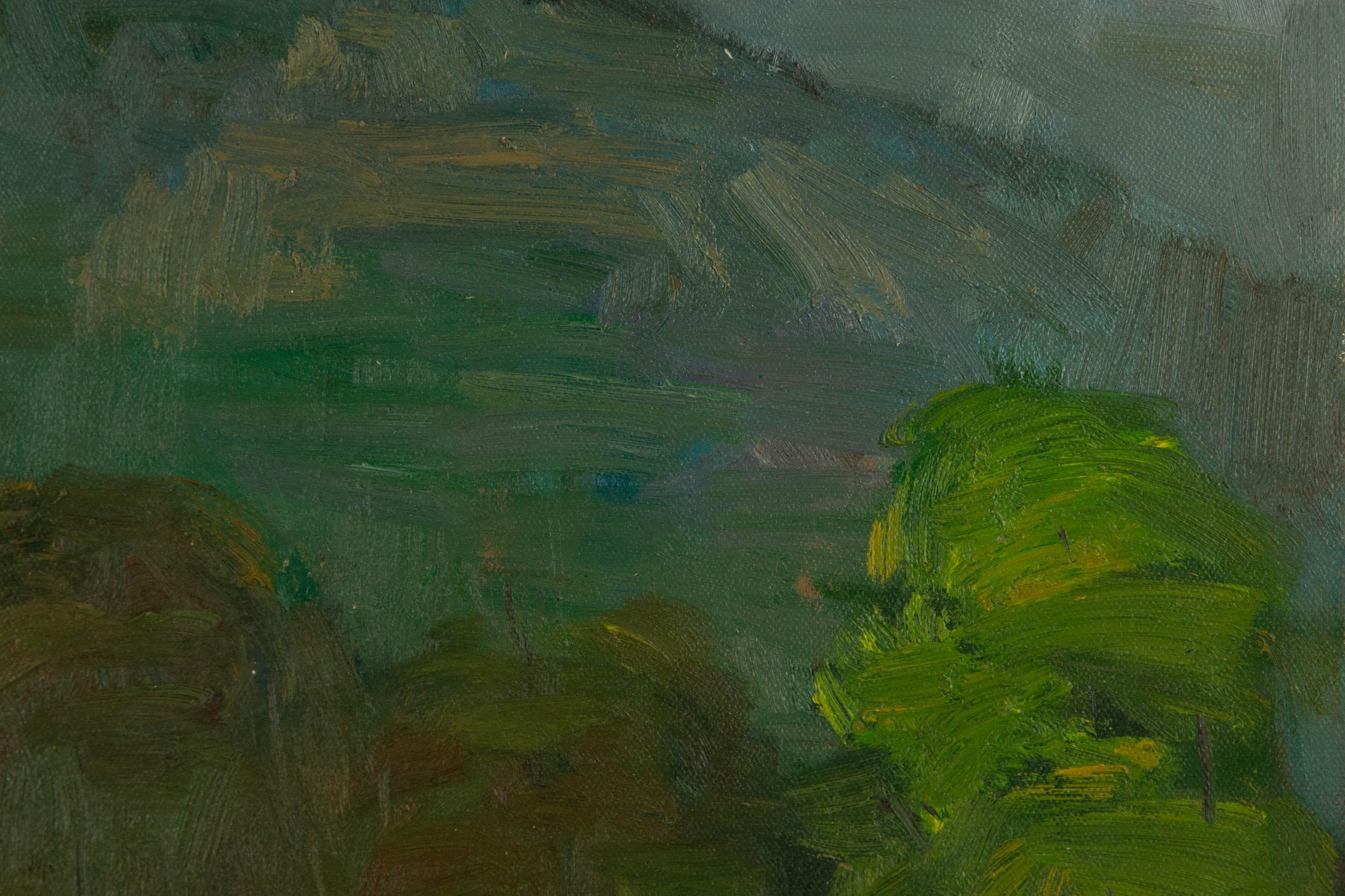 Shilian Liu Landscape Original Oil On Canvas 