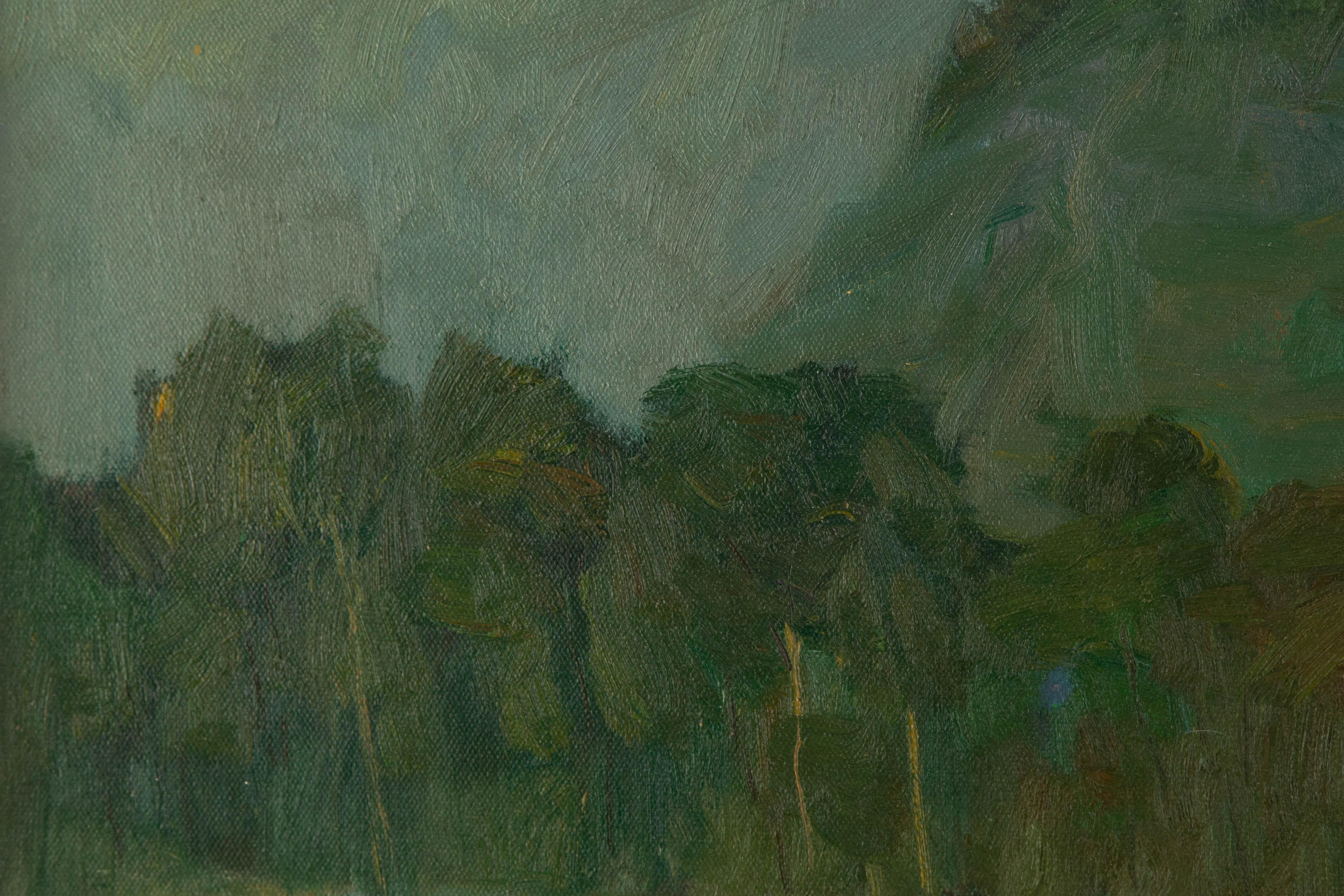 Shilian Liu Landscape Original Oil On Canvas 