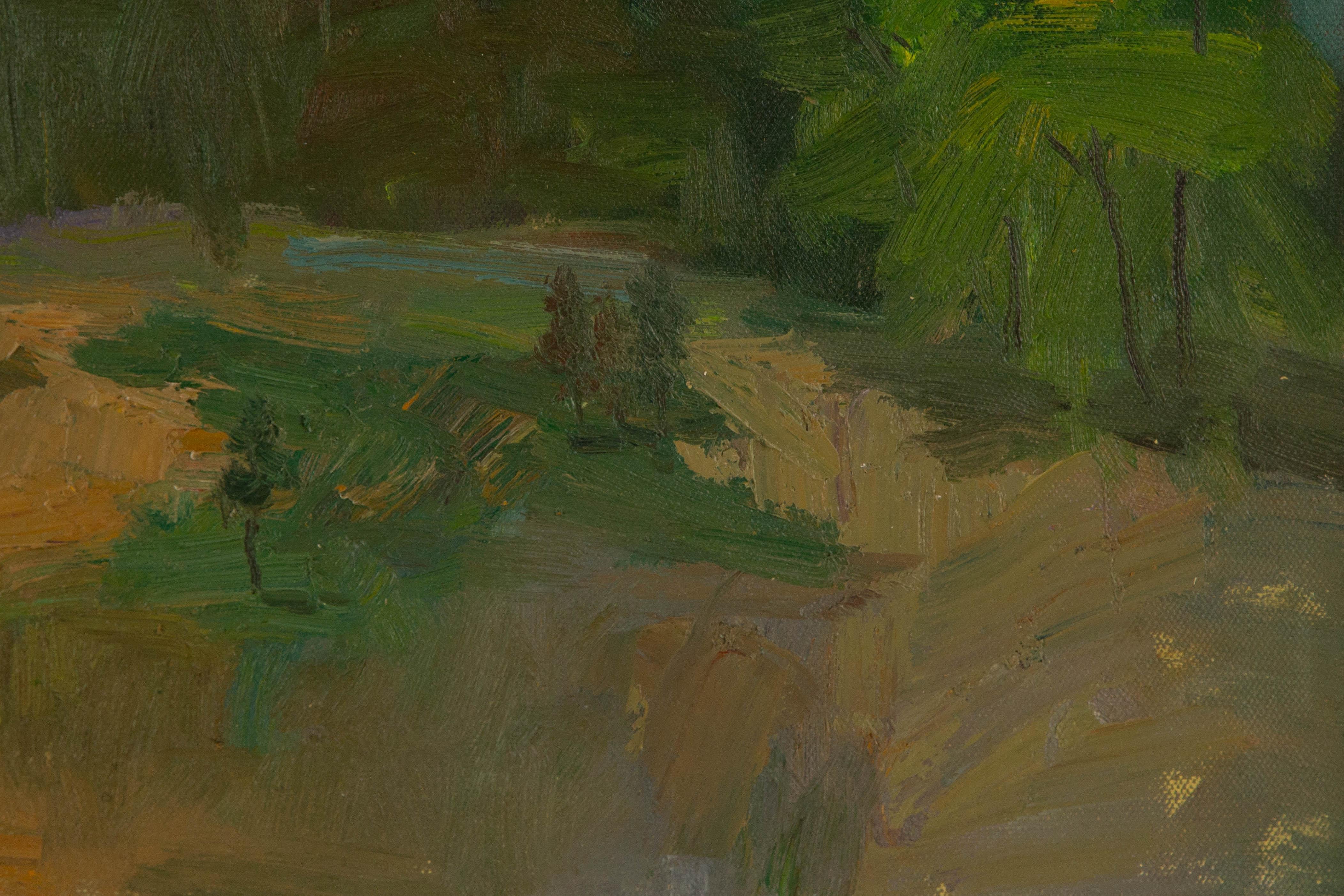 Shilian Liu Landscape Original Oil On Canvas 