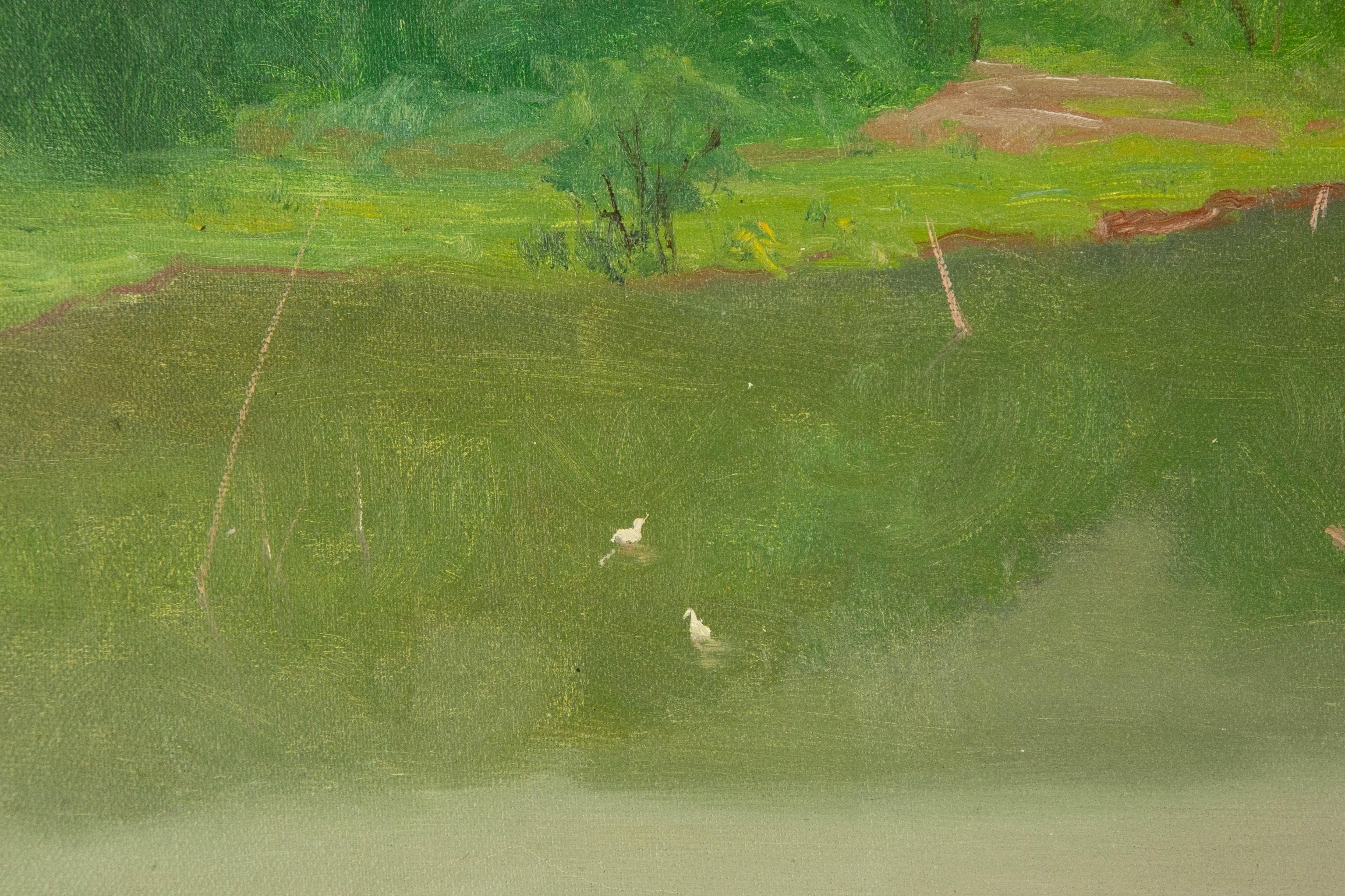 ShiLian Liu Landscape Original Oil On Canvas 
