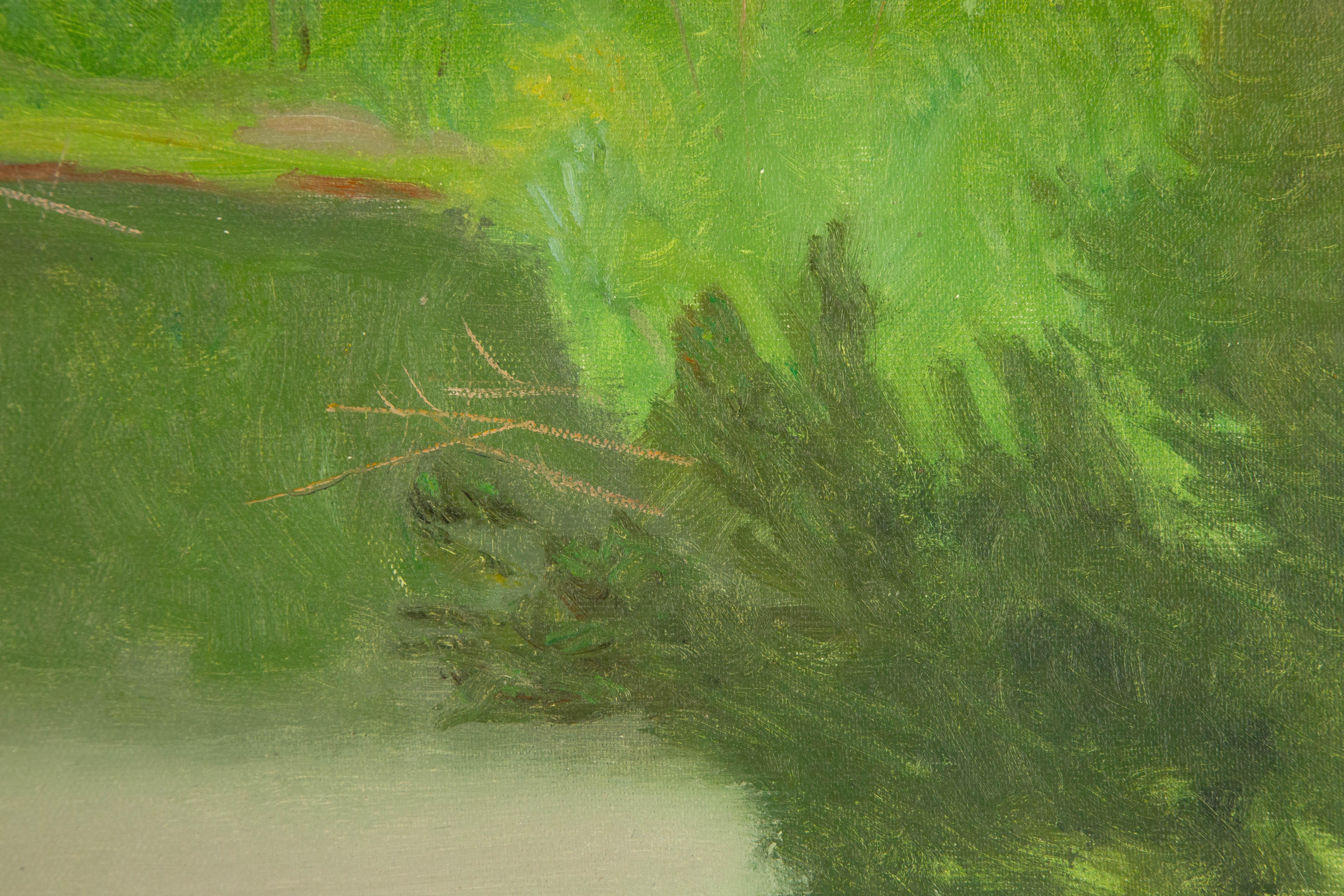 ShiLian Liu Landscape Original Oil On Canvas 