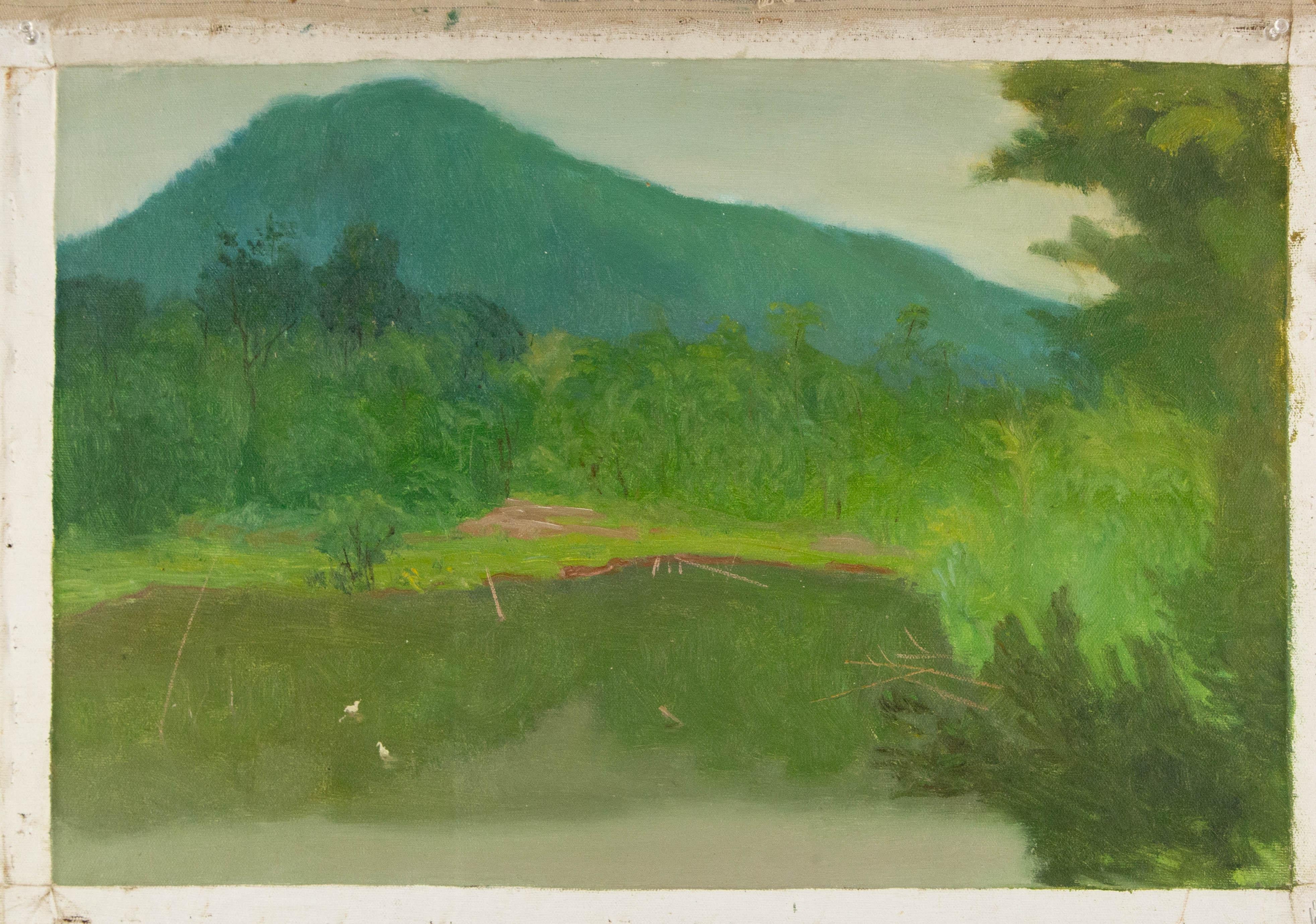 ShiLian Liu Landscape Original Oil On Canvas 