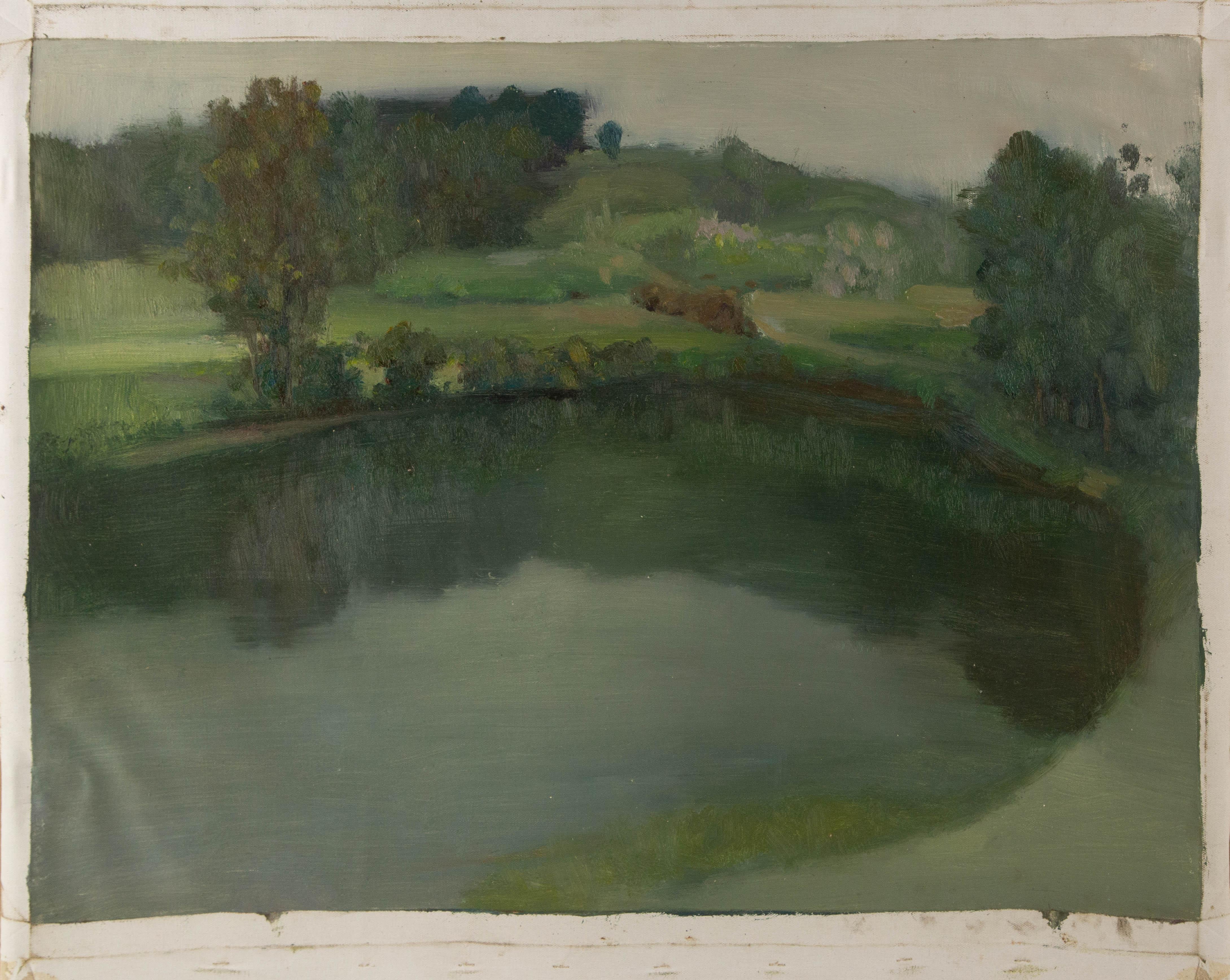 Shilian Liu Landscape Original Oil On Canvas 