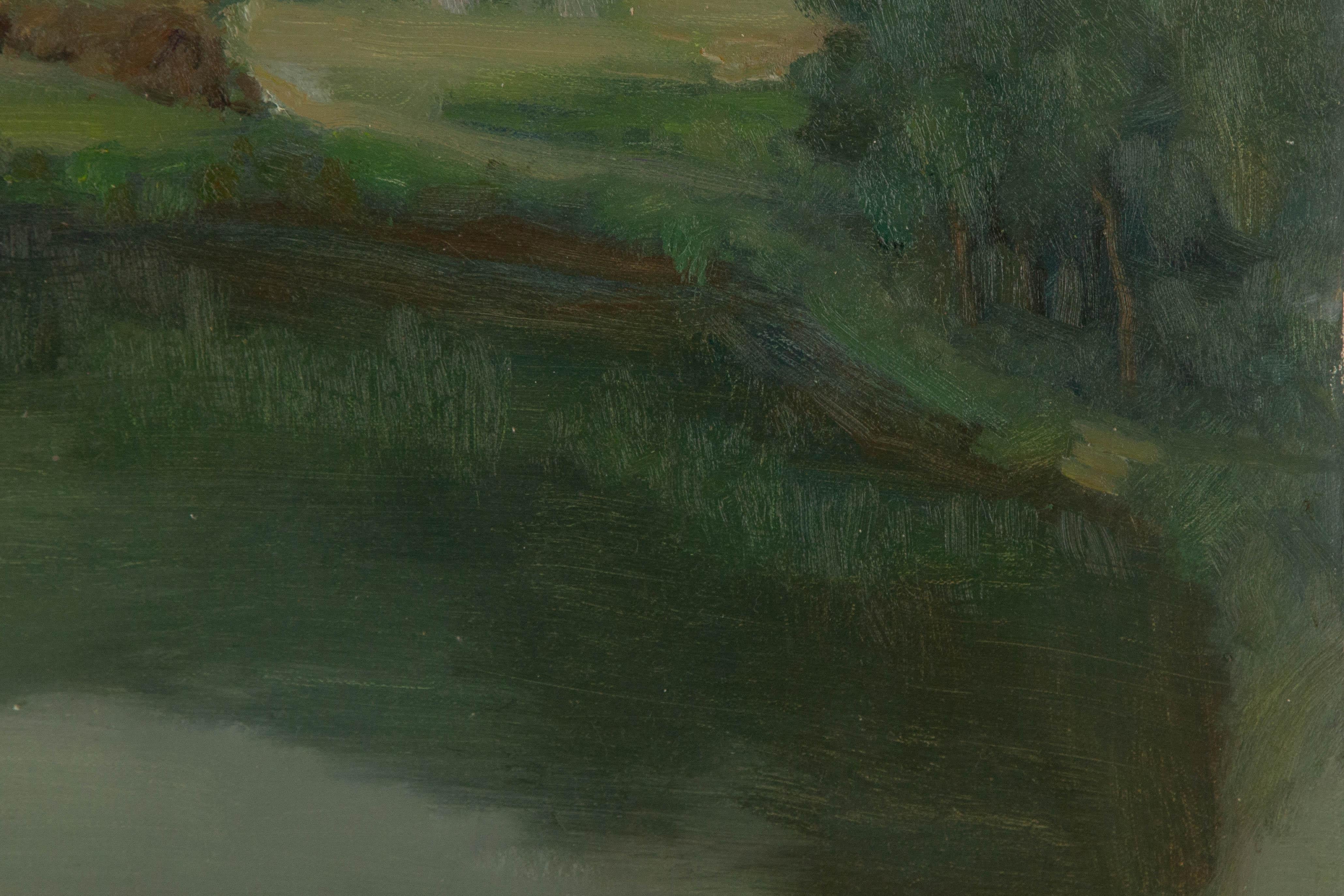 Shilian Liu Landscape Original Oil On Canvas 
