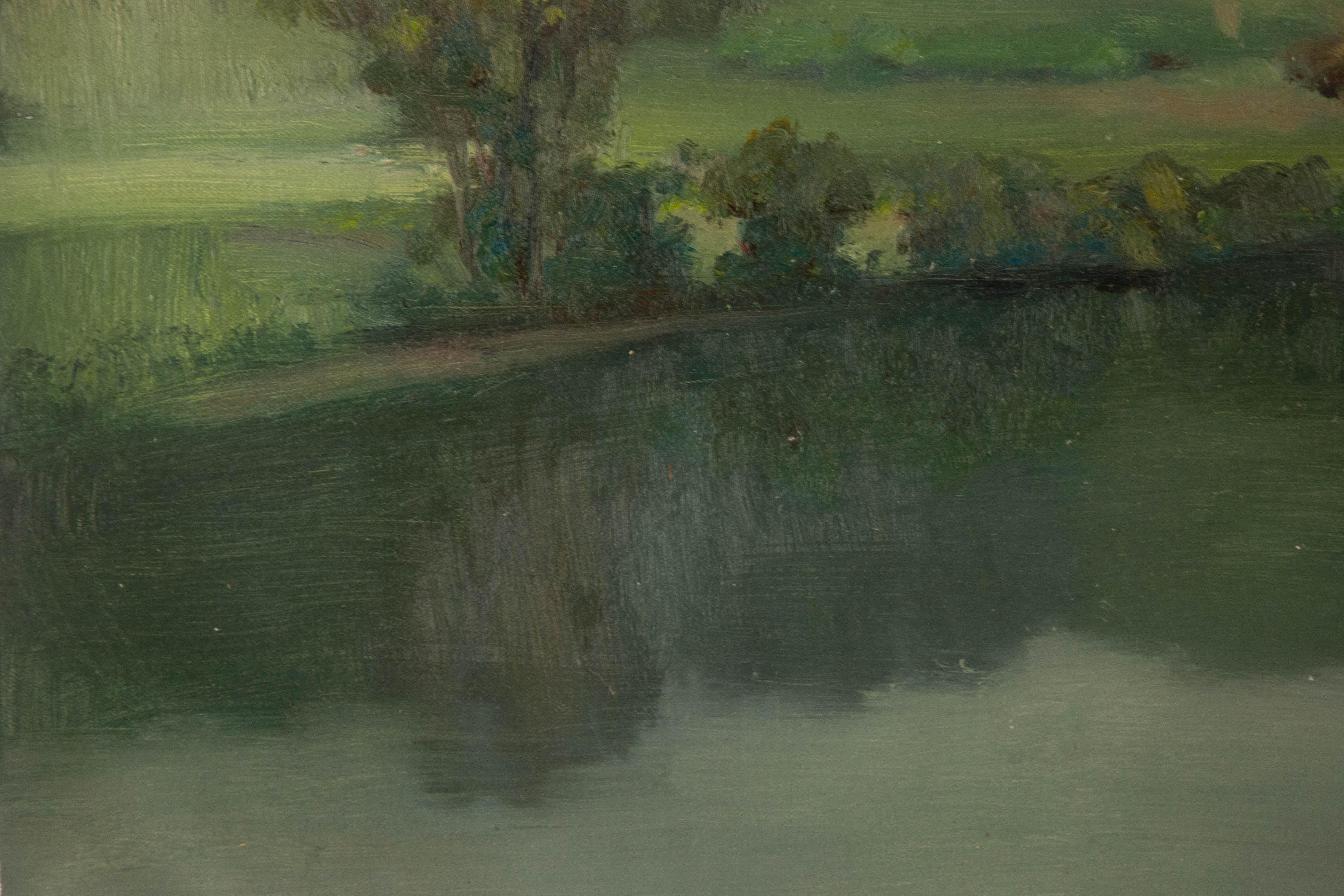 Shilian Liu Landscape Original Oil On Canvas 